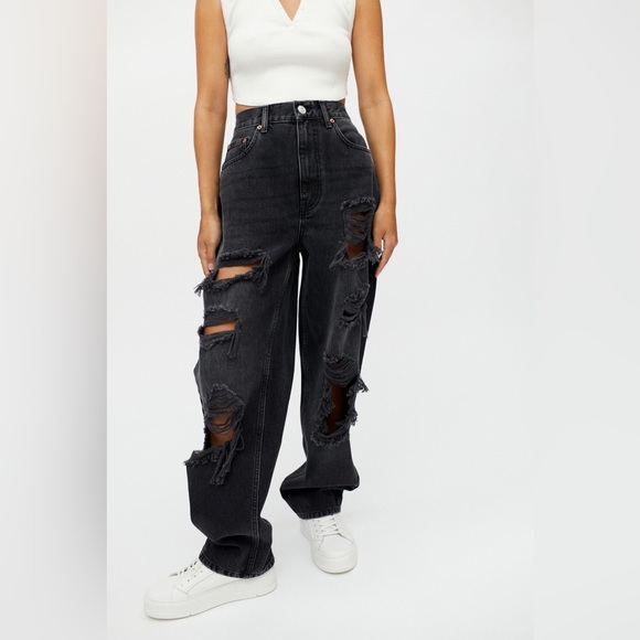 BDG Denim - HIGH RISE BAGGY DISTRESSED JEANS